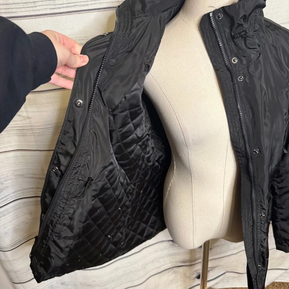 Michael Kors Black rain jacket with many pockets